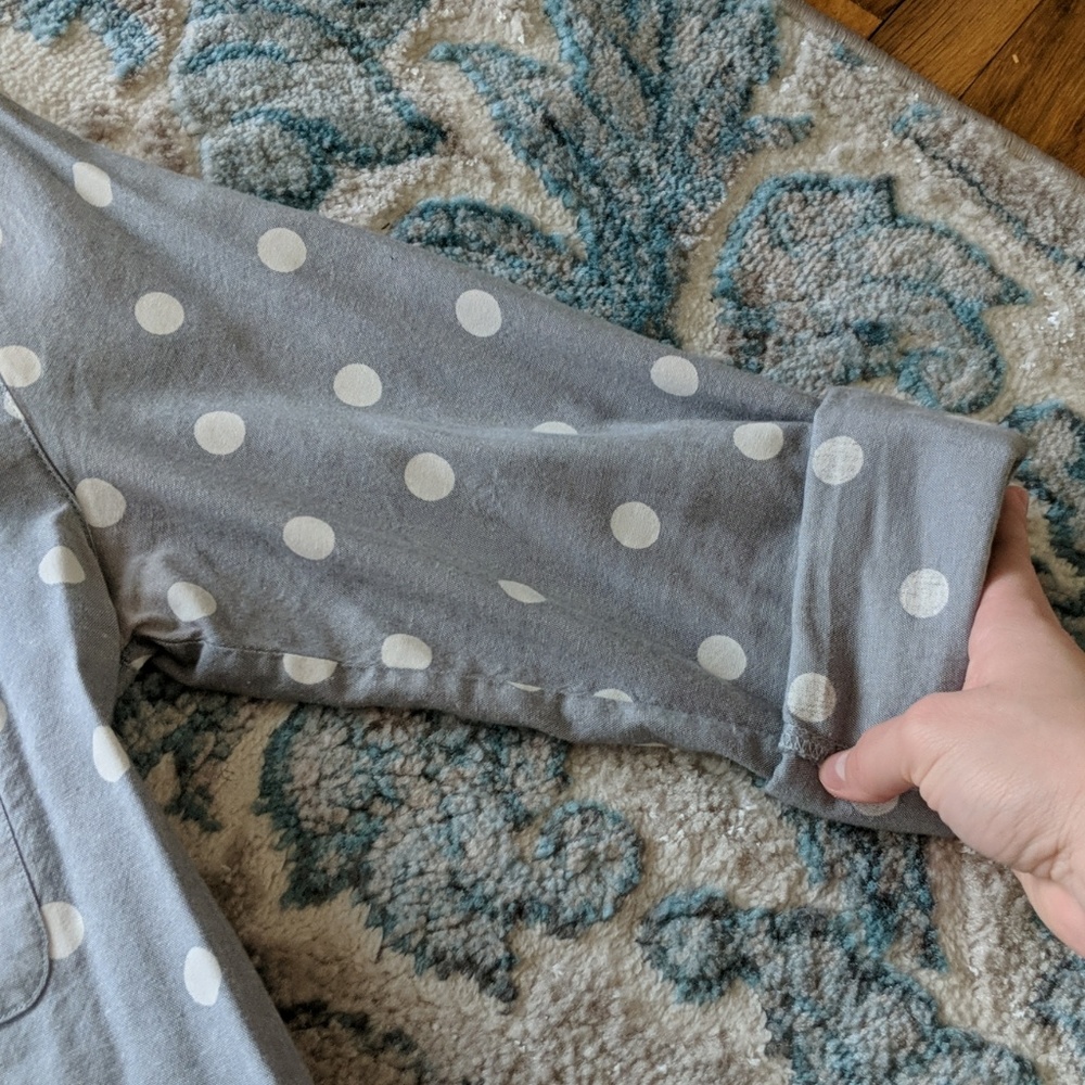 Polka dot button down - Picture 3 of 3